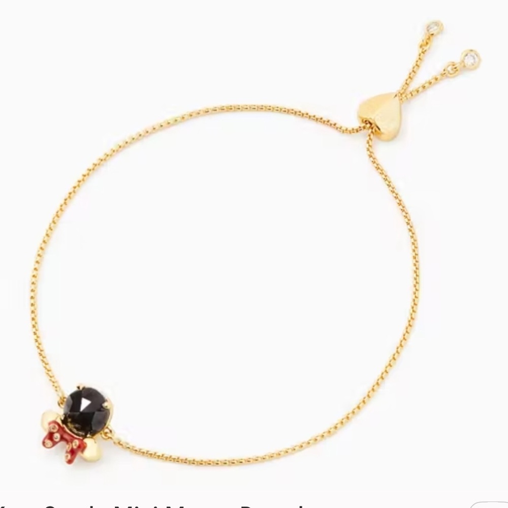 NWT Disney MINNIE MOUSE X kate spade Adjustable Bracelet
